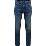 Only & Sons Normal Bel Dar Koyu Mavi Erkek Denim Pantolon Onsloom Slım One Dmbd 6817 Taı Dnm - 32 - 30