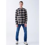 Only & Sons Normal Kareli Lacivert Erkek Gömlek ONSGUDMUND LS CHECKED SHIRT NOOS