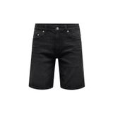Only & Sons Normal Siyah Erkek Denim Şort ONSWEFT WB 8008 PIM DNM SHORTS VD