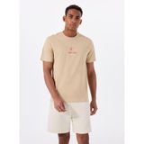 Only & Sons O Yaka Baskılı Açık Kahve T-Shirt Onserhan Reg Ss Tee Cs, L, 5003246179, Açık Kahve, Erkek