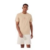 Only & Sons O Yaka Baskılı Açık Kahve T-Shirt Onserhan Reg Ss Tee Cs, M, 5003246179, Açık Kahve, Erkek
