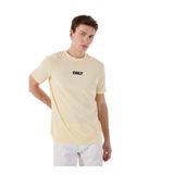 Only & Sons O Yaka Baskılı Açık Sarı T-Shirt, L, 5003246635, Açık Sarı, Erkek