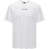 Only & Sons O Yaka Baskılı Kırık Beyaz Erkek T-Shirt Onslevı Lıfe Reg Text Ss Tee Noos - M