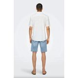 Only & Sons Only&sons Onscaıden Lıfe Ss Sol Res Lınenblendnoos Beyaz Erkek Gömlek 22025116