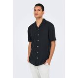 Only & Sons Only&Sons ONSCAIDEN LIFE SS SOLID R Siyah Erkek Gömlek