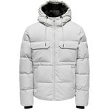 Only & Sons Only&sons Onselıjah Pckt. Hood Jack Gri Erkek Ceket - XL