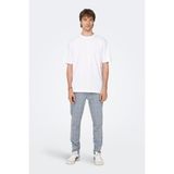 Only & Sons Only&Sons ONSFRED LIFE RLX SS TEE N Beyaz Erkek Kısa Kol T-Shirt - M