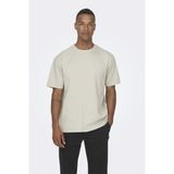 Only & Sons Only&Sons ONSFRED LIFE RLX SS TEE N Kahverengi Erkek Kısa Kol T-Shirt - M