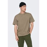 Only & Sons Only&Sons ONSFRED LIFE RLX SS TEE N Kahverengi Erkek Kısa Kol T-Shirt