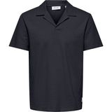 Only & Sons Only&Sons ONSKIAN REG SEERSUCKER RE Lacivert Erkek Kısa Kol T-Shirt