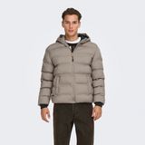 Only & Sons Only&Sons Union Seamless Life Puffer Erkek Bej Kapüşonlu Mont