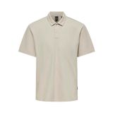 Only & Sons Onsaime Rlx Ss Açık Gri Polo Erkek T-shirt