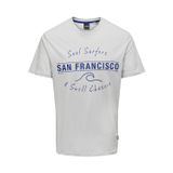 ONLY & SONS Onsasher Reg Ss Tee erkek tişörtü, Gri (Glacier Gray), L