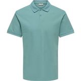 Only & Sons Onsben Reg Ss Polo Shırt Noos Erkek Gri T-Shirt - 22035825 - 2XL