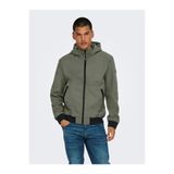 Only & Sons Onsbowıe Softshell Bomber Noos Erkek Gri Mont - 22029276