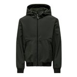 ONLY & SONS Onsbowie Softshell Bomber OTW Softshell erkek montu, Peat, L