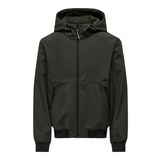 ONLY & SONS Onsbowie Softshell Bomber OTW Softshell erkek montu, Peat, M