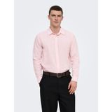 Only & Sons ONSCAIDEN LIFE LS Erkek Kırmızı Keten Karışım Gömlek, M Beden
