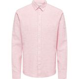 Only & Sons Onscaıden Lıfe Ls Solıd Lınen Blend Noos Erkek Kırmızı Gömlek - 22012321 - XL