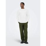 Only & Sons Onscaspian Airlfex Rlx Ls Tee Noos Erkek Tişört Beyaz (22031941) - White - XL