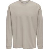 Only & Sons Onscaspian Airlfex Rlx Ls Tee Noos Erkek Tişört Gri (22031941) - M