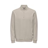 Only & Sons ONSCERES HALF ZIP SWEAT NOOS Erkek Gri Sweatshirt - 22019055