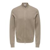 Only & Sons ONSCOOPER REG LS 12 Cardigan Knit Erkek Hırka, Gri, XXL Beden