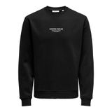 Only & Sons Onscurated Reg Crew Neck Sweat Black Erkek Sweatshirt