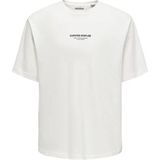 Only & Sons Onscurated Rlx Prınt Ss Tee Tr Erkek Beyaz T-Shirt - 22039102 - M