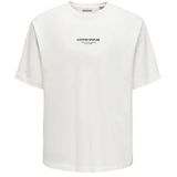 Only & Sons Onscurated Rlx Prınt Ss Tee Tr Erkek Beyaz T-Shirt - 22039102