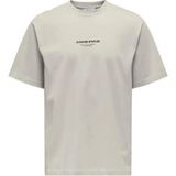 Only & Sons Onscurated Rlx Prınt Ss Tee Tr Erkek Gri T-Shirt - 22039102 - XL