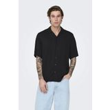 Only & Sons Onsdash Lıfe Reg Vısc Res Ss Shırt Siyah Erkek Gömlek 22024164