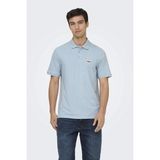 Only & Sons Onsdawson Reg Ss Polo Shirt Vd Erkek Polo T-Shirt Mavi (22036883)