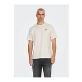 Only & Sons Onsdawson Reg Ss Tee Vd Kırık Beyaz Erkek T-shirt 22033190