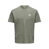 Only & Sons Onsdawson Regular Fit Kısa Kollu T-Shirt Açık Yeşil, L, 22033190, açık yeşil, Erkek
