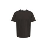 Only & Sons ONSDEAN RLX SS Double Layer Tee Erkek T-Shirt, Kahverengi, XL
