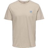 Only & Sons Onsembroidery Reg Ss Tee Erkek T-Shirt Gri (22033259)