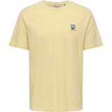 Only & Sons Onsembroidery Reg Ss Tee Erkek T-Shirt Sarı (22033259) - Sunlight