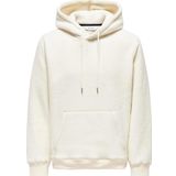 Only & Sons Onsemılıo 22030287 Ekru Kapüşonlu Teddy Kumaş Erkek Sweatshirt