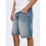 Only & Sons Onsfade MB Tınt 9085 Taı Dnm Shorts Noos Erkek Mavi Şort - 22029085 - XL