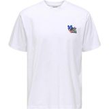Only & Sons Onsfleuri Life Flower Rlx Ss Tee Erkek T-Shirt Beyaz (22037619) - Bright White - M