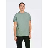 Only & Sons ONSFRED LIFE RLX SS TEE NOOS Erkek Gri T-Shirt - 22022532