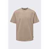 Only & Sons Onsfred Lıfe Rlx Ss Tee Noos Erkek Kahverengi T-shirt - 22022532