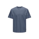 Only & Sons Onsfred Lıfe Rlx Ss Tee Noos Erkek Mavi T-Shirt - 22022532