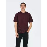 Only & Sons ONSFRED LIFE RLX SS TEE NOOS Erkek Red T-Shirt - 22022532