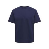 ONLY & SONS Onsfred Life RLX Ss Tee Noos erkek tişörtü, Mavi, XL