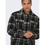 Only & Sons Onsgıo Lf Check Padded Jacket Otw Erkek Black Mont - 22030156 - XL