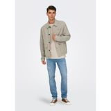 Only & Sons Onskane Linen Mix Casual 0245 erkek montu, Ham Ekrü, M