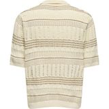 Only & Sons Onskarlos Rlx Ss Resort Polo Knıt Erkek Beyaz Kazak - 22033570 - M