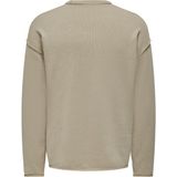 Only & Sons Onskasey Lıfe Ds 5 Crew Knıt Erkek Gri Kazak - 22026495 - XL